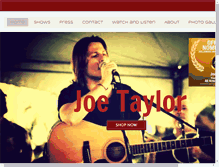 Tablet Screenshot of joetaylorofficial.com